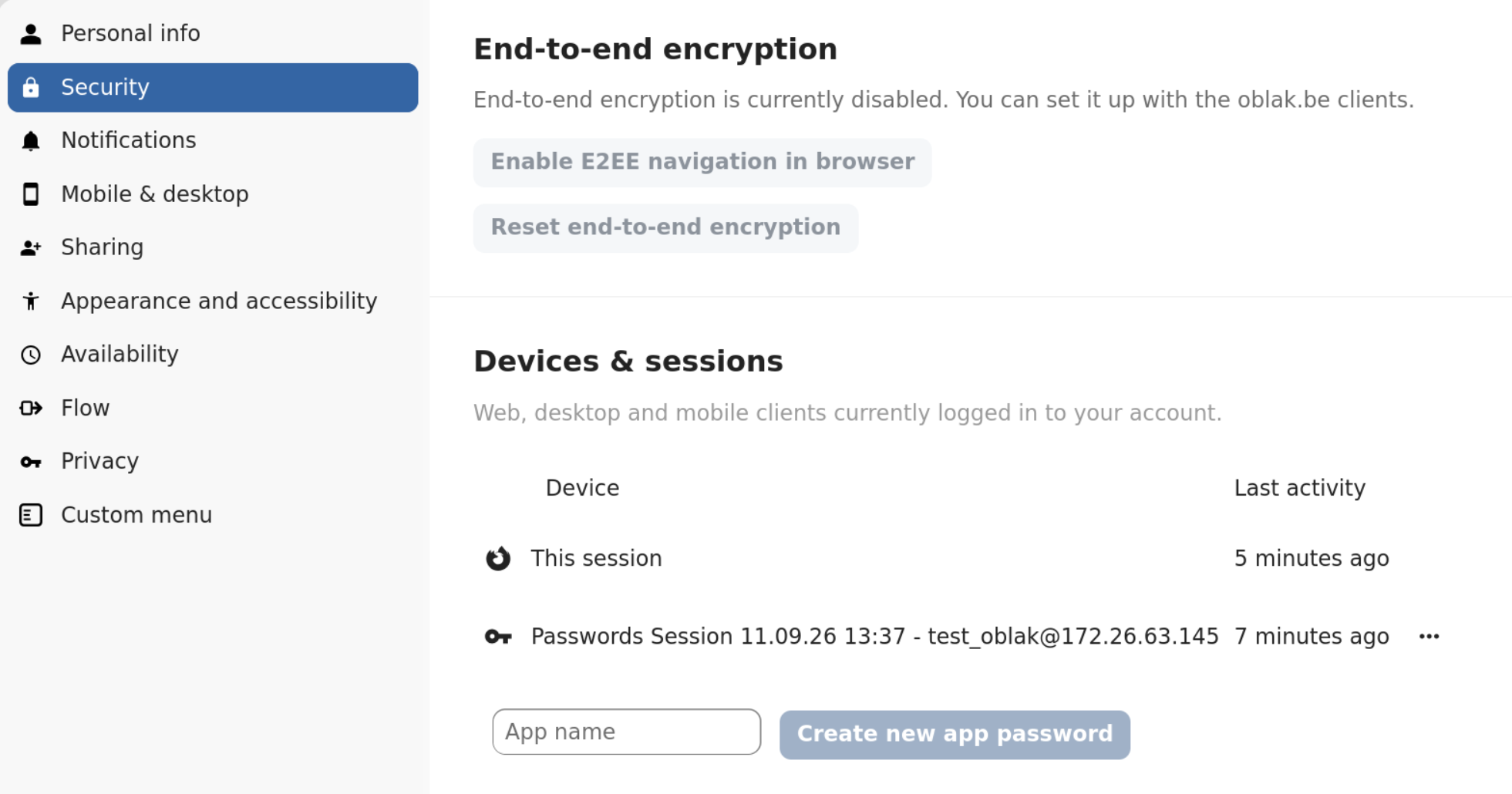 security-settings
